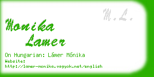 monika lamer business card